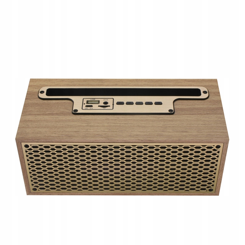 Retro drevené zrno Bluetooth reproduktor TWS Wireless