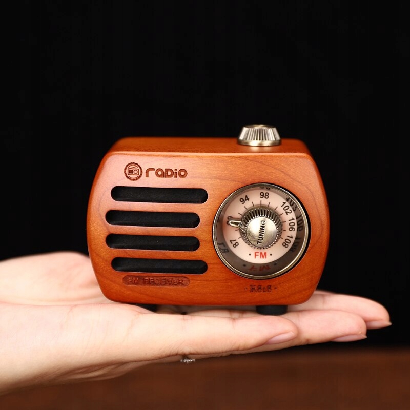 Retro prenosný vintage Radio Bluetooth reproduktor DR