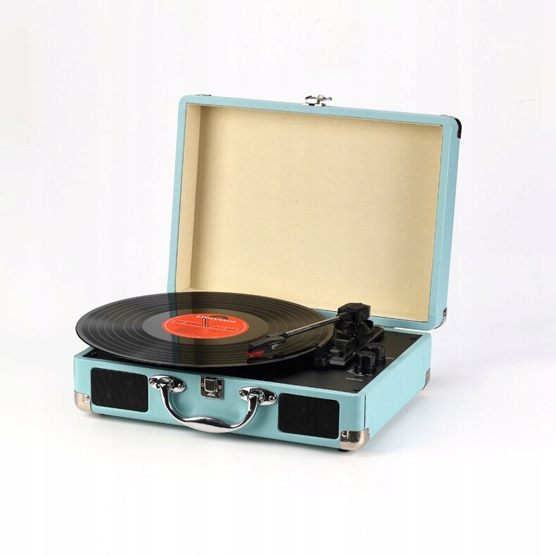 Retro vinyl gramofón LP gramofónne magnet kufra