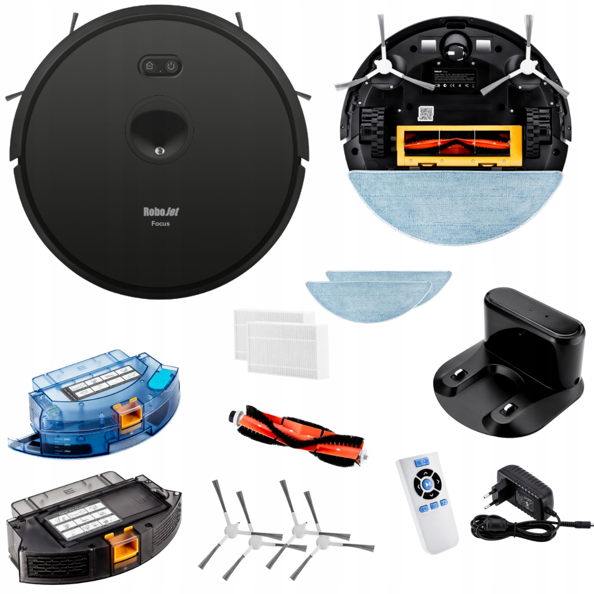 Robot Black Cleaning Robot Robojet Focus