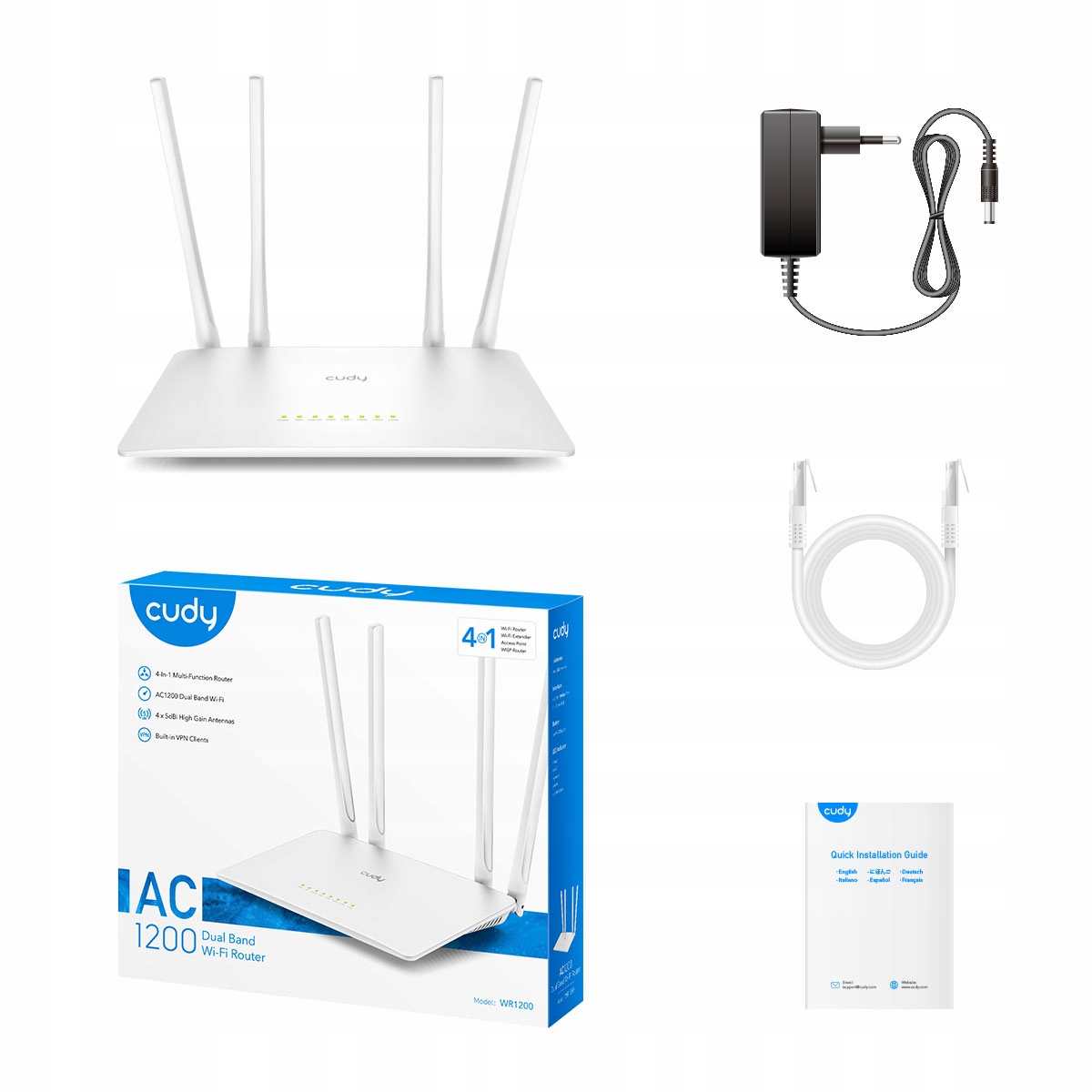 Router Cudy WR1200 802.11ac (Wi-Fi 5)