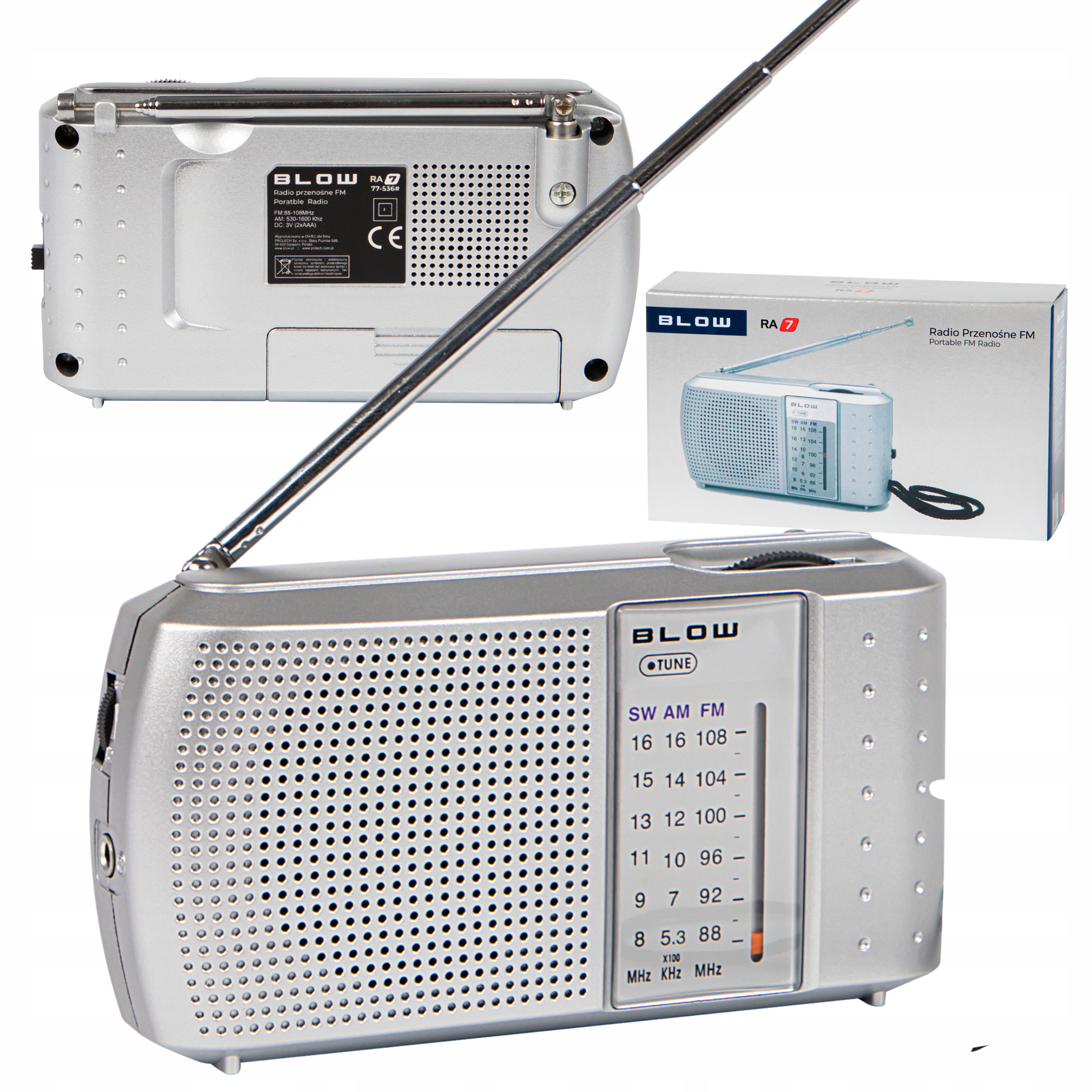 Rádio batérie AM, FM, SW Blow RA7