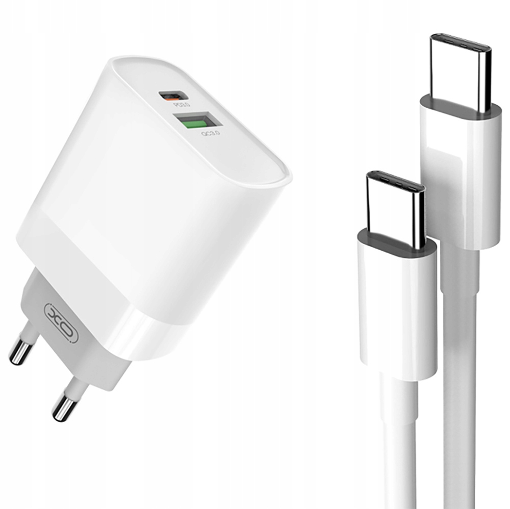 XO sieťová nabíjačka, USB typ C pre Apple 3000 mA 12 V L64 biela