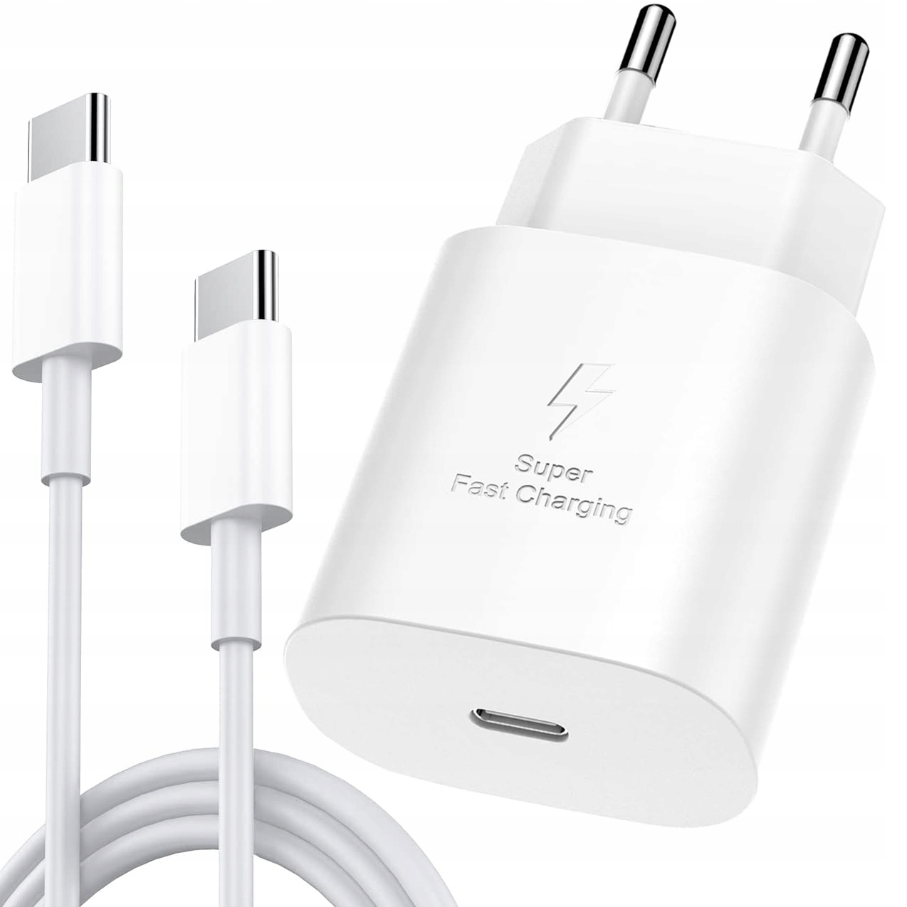 Puzdro USB typ C sieťová nabíjačka pre Samsung 3300 mA 5 V MT-T800 BIA + KÁBEL biely