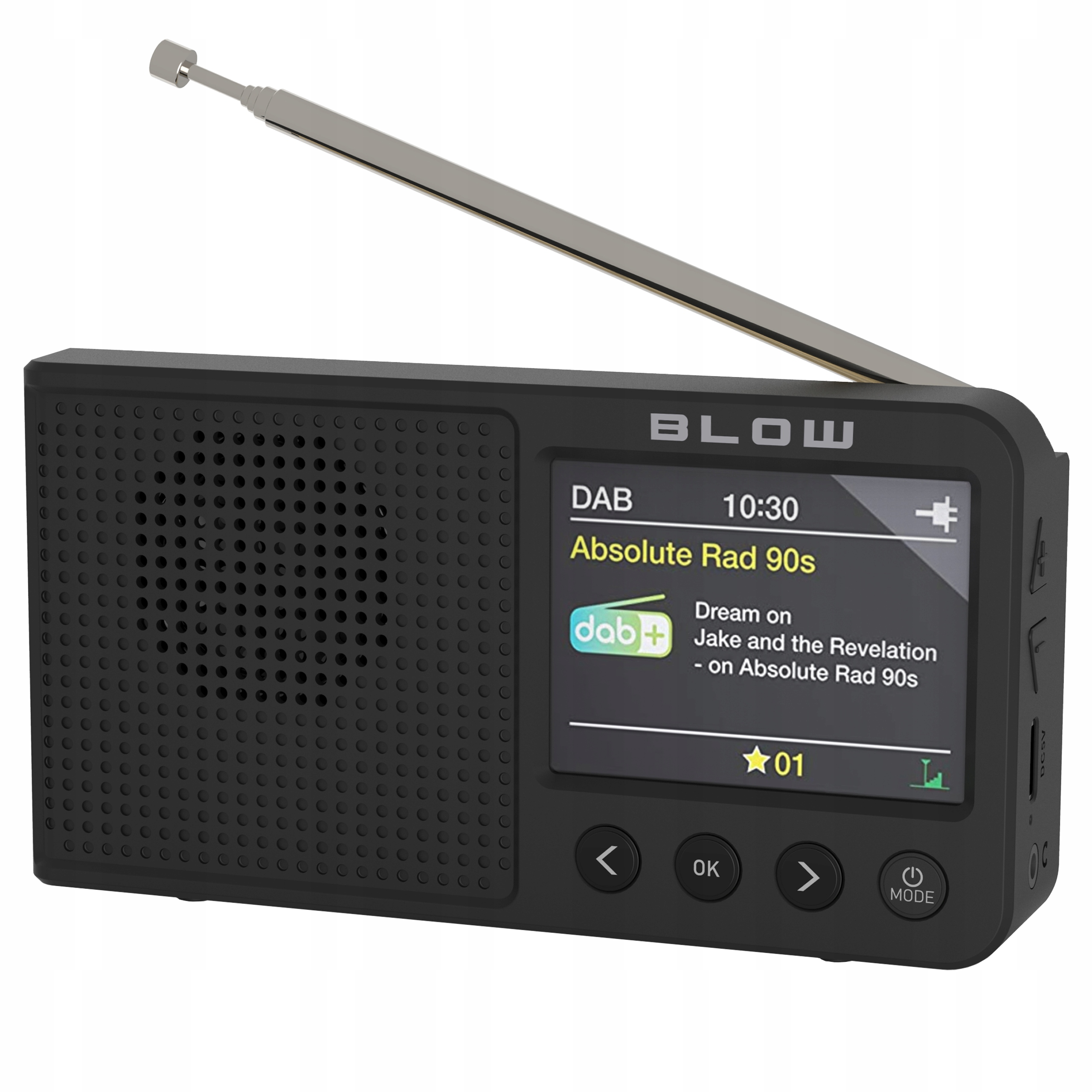 Rádio Blow RK3 s napájaním zo siete aj z batérií DAB+ a FM