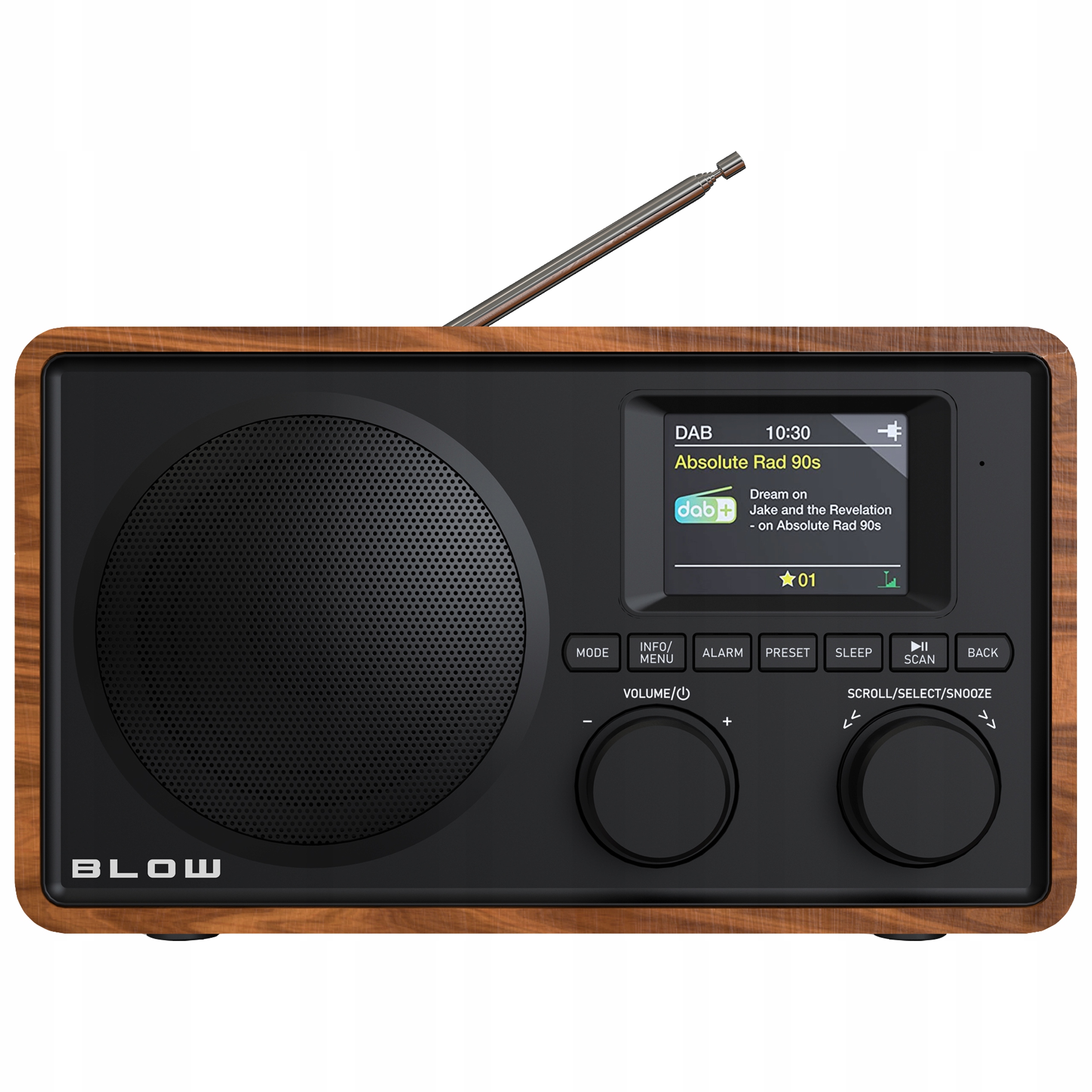 Rádio Blow RK5 s napájaním zo siete aj z batérií DAB+ a FM