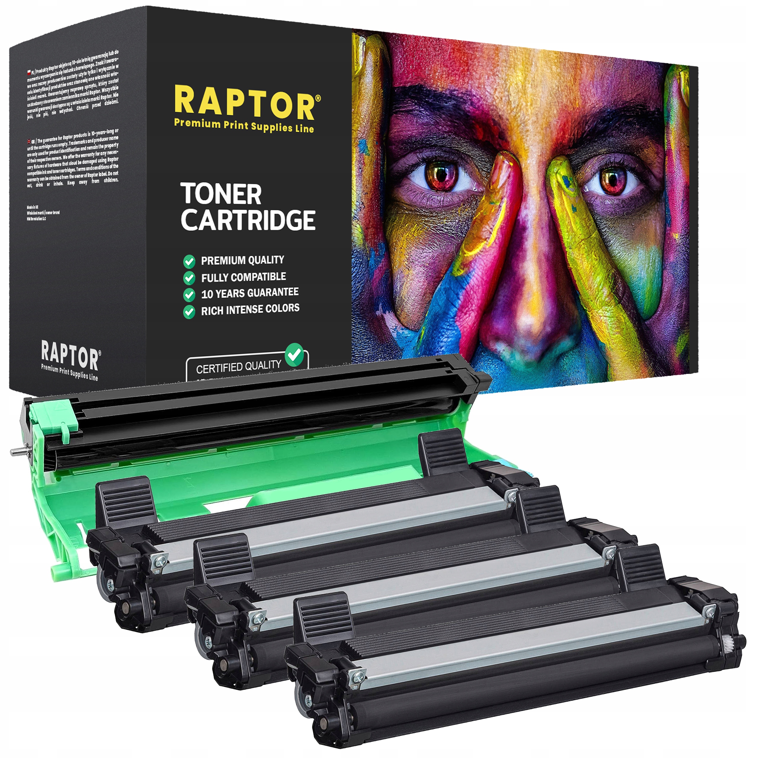Toner Raptor do Brother BR-3X1030/D1030-1-RAPTOR čierny (čierny)