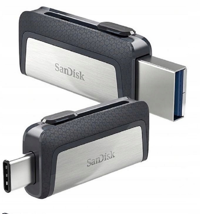 Pendrive SanDisk Ultra Dual Drive 64 GB , USB 3.1 typ C srebrny