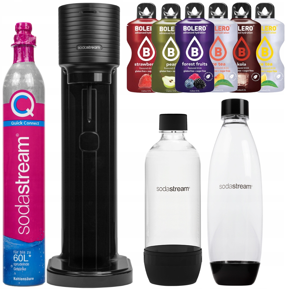 SATURATOR SIPHON SODA STREAM GAIA FĽAŠA SET