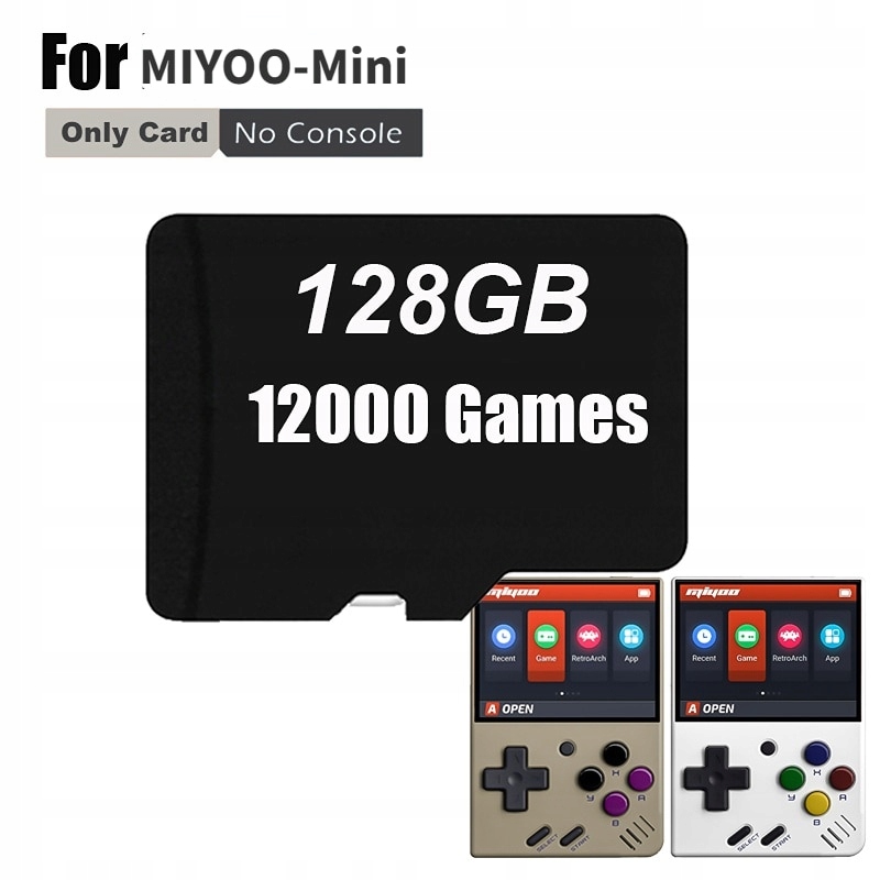 SD karta pre prenosný retro vreckový počítač Miyoo Mini V2