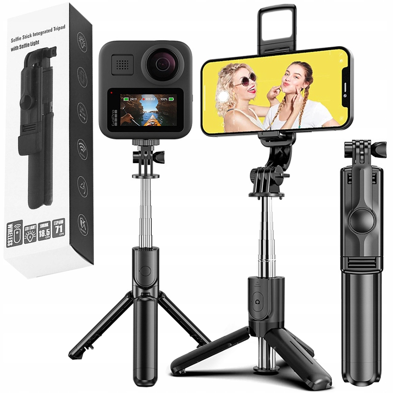 Nela-Styl držiak na selfie tyč, čierny