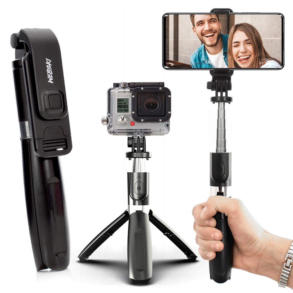 Selfie palica L16 selfie mkduet čierna rukoväť