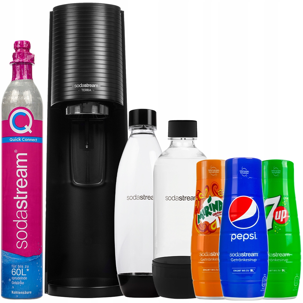 Čierny saturátor SodaStream Terra