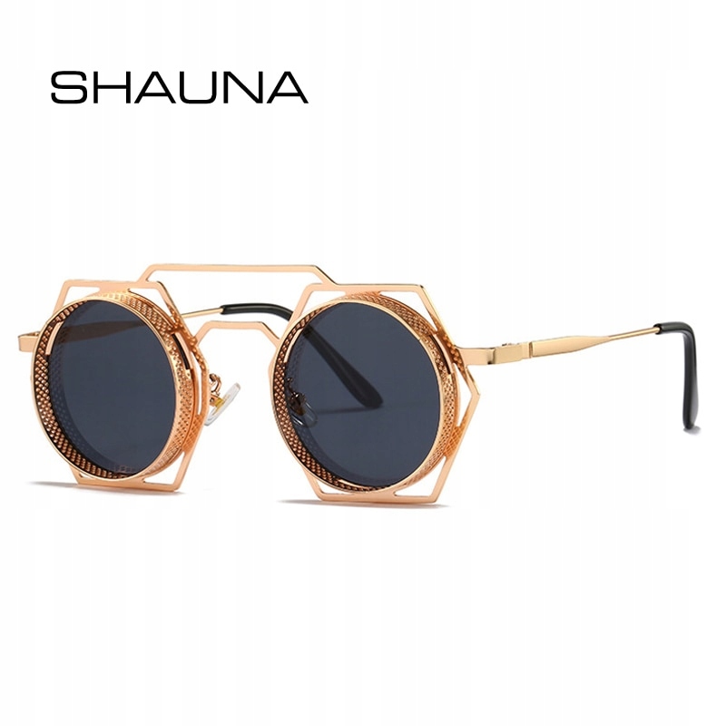 Shauna retro kov Polygon Polygon Hollow Dámske okuliare