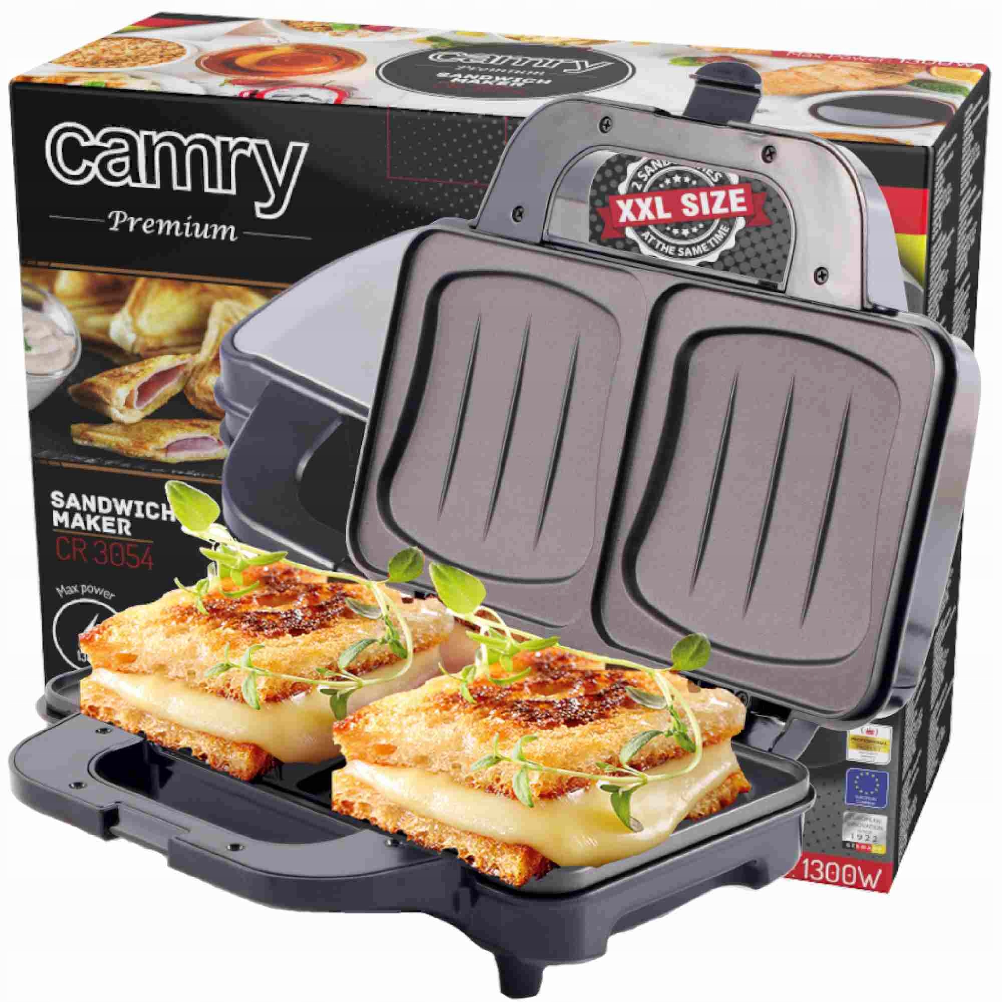 Hriankovač Camry CR3054 strieborný/sivý 1300 W