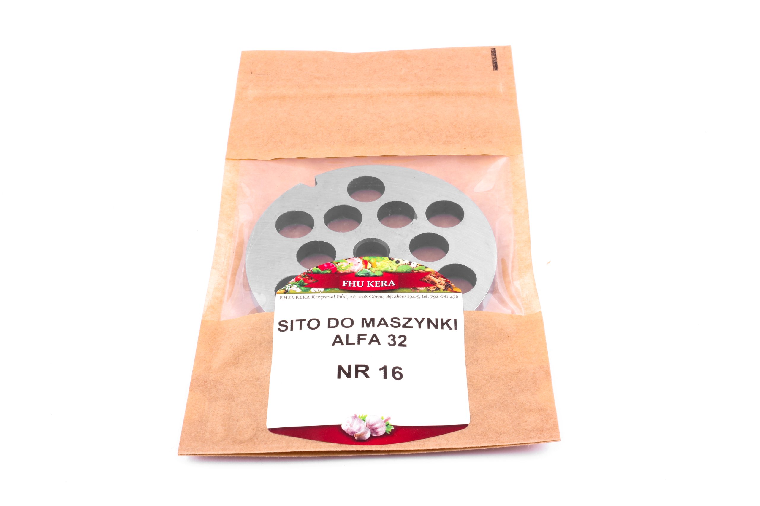 Sito sito 16 mm mäsový stroj Alpha 32 kera