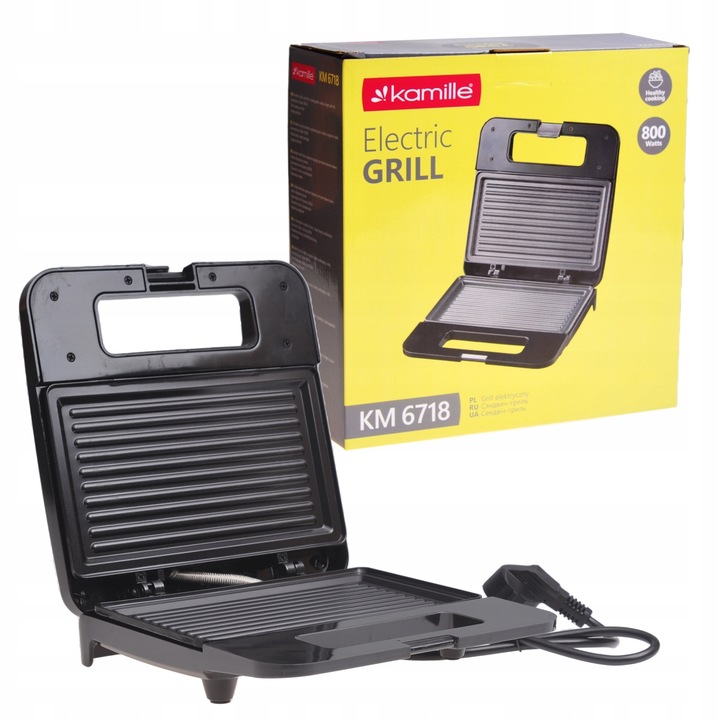 Hriankovač Kamille 6718 čierny 800 W