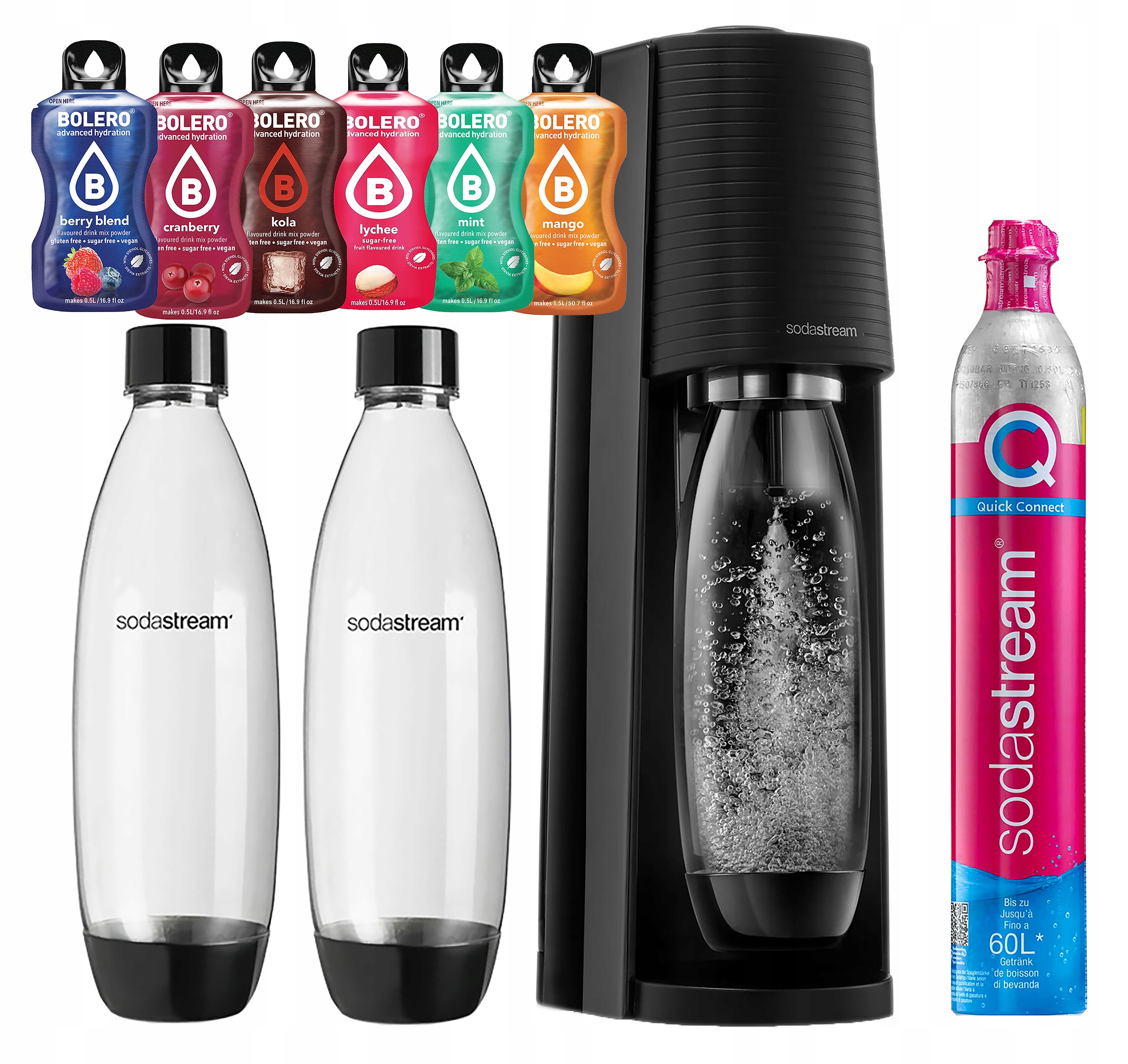 SODASTREAM TERRA karbonizátor SIPHON NA Fľaše SýTEJ VODY + baler