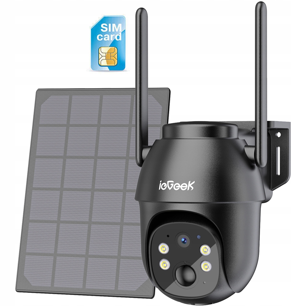 IP dome kamera ieGeek TZ-SG330EU 2K 3MP ČIERNA na 9600mAh 3Mpx