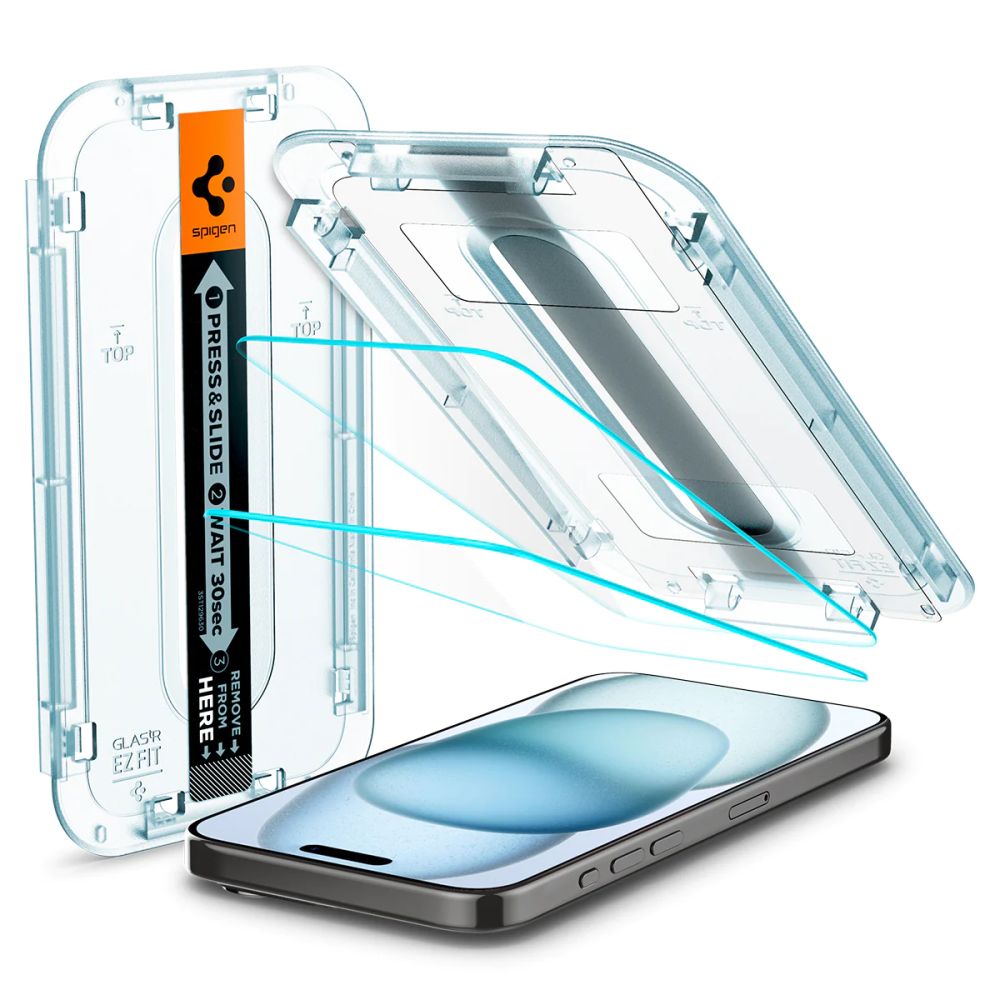 Tvrdené sklo Spigen pre Apple iPhone 15 2 ks.