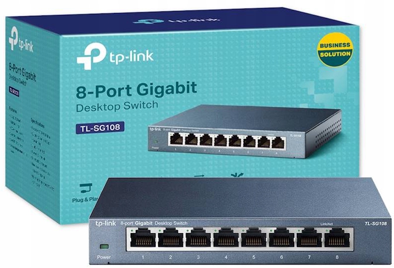 SPÍNAČ TP-LINK TL-SG108 GIGABIT 8 PORT
