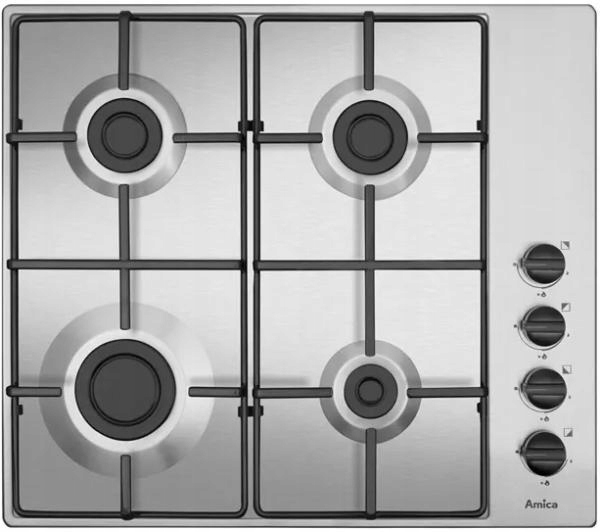 Silver Gasboard AMICA PGB6100BPR 4 horáky