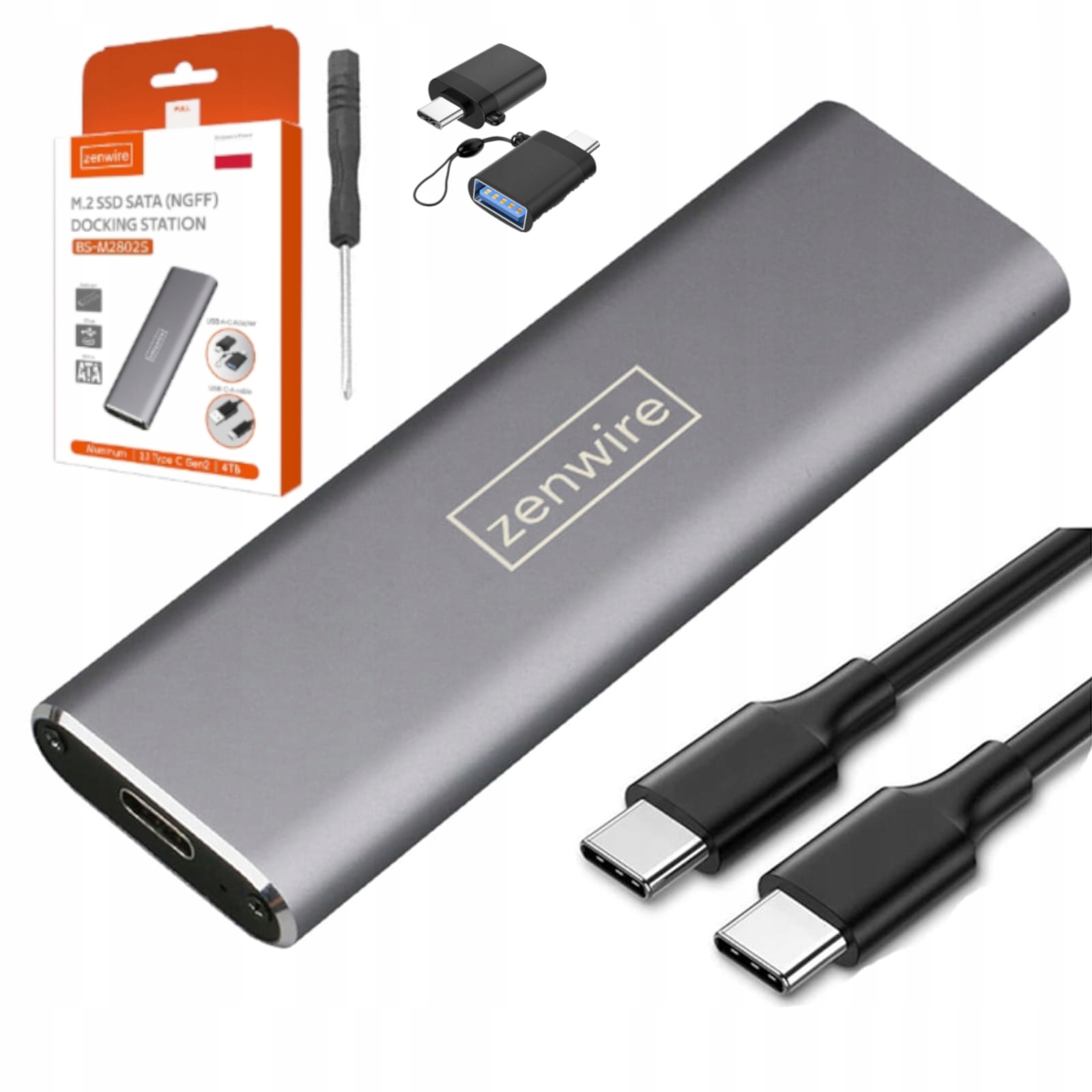 Slot Zenwire Drive + adaptér USB 3.0 na USB typu C