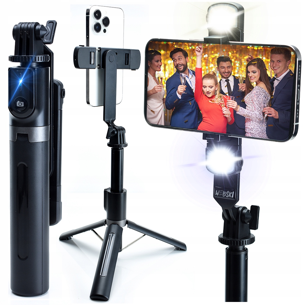 Selfie Stick webski manipulujte so seltrip97 čierna