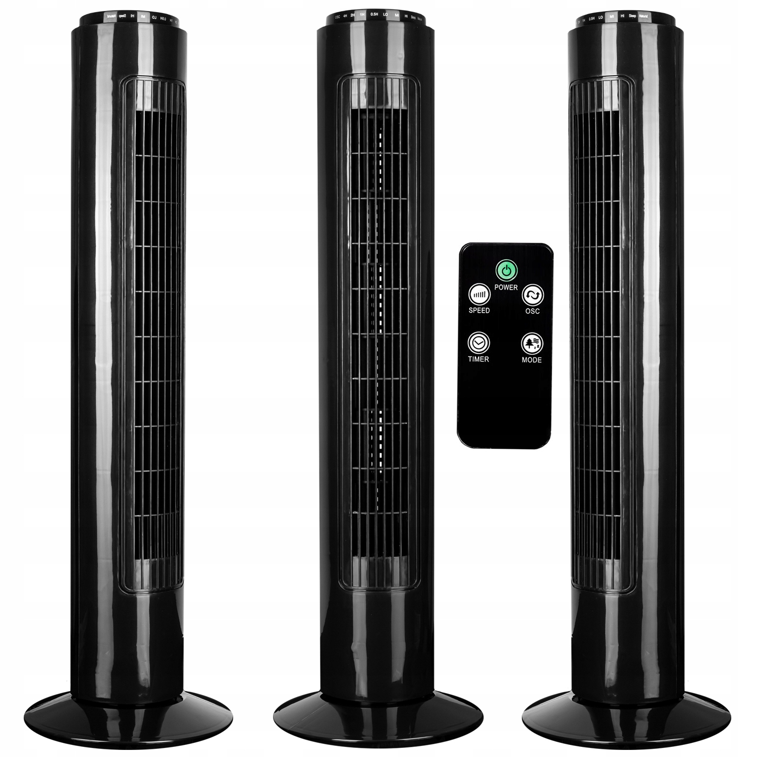 Stĺpový ventilátor AIG TX-13R, čierny