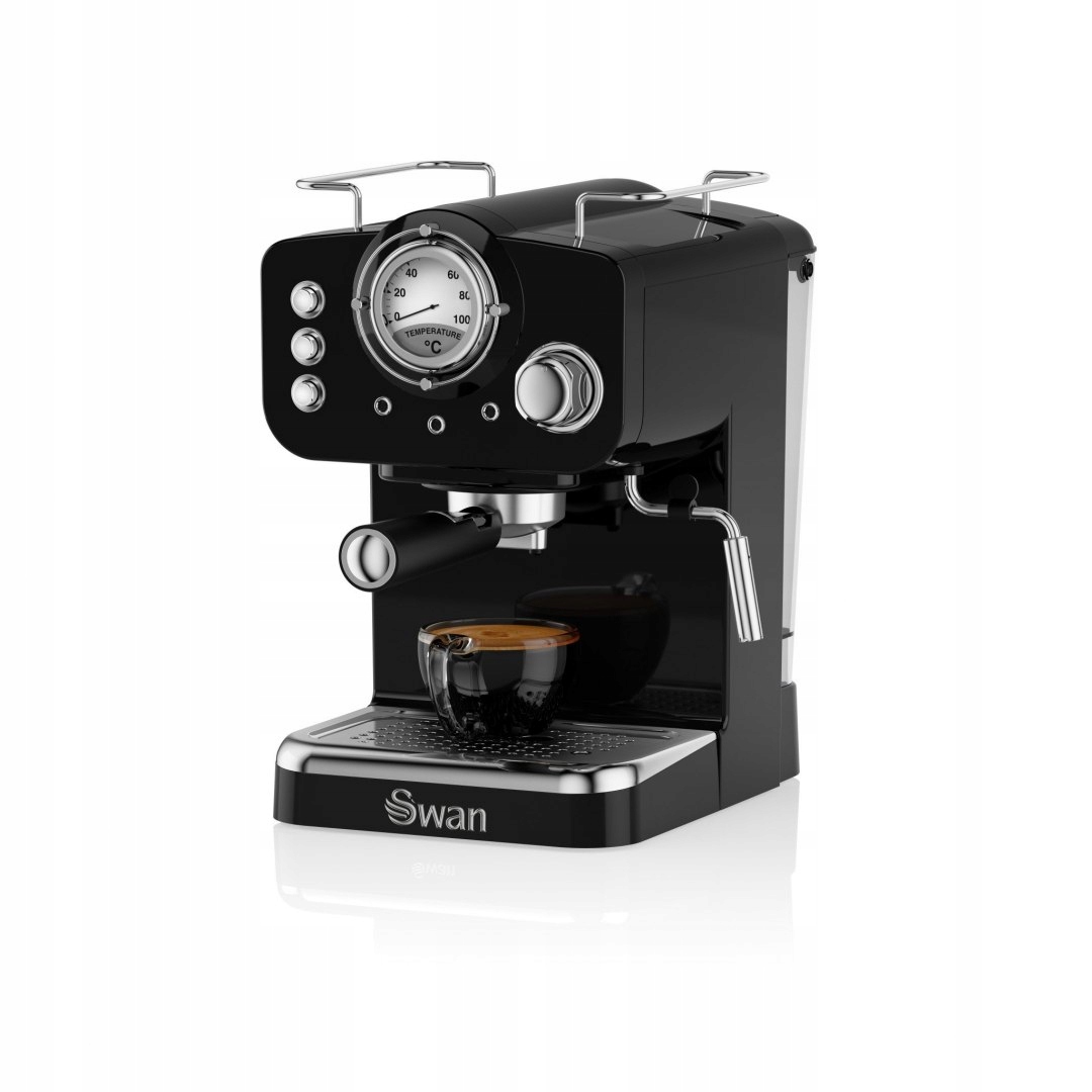 Labuť čerpadla espresso čierna 1100 w čierna