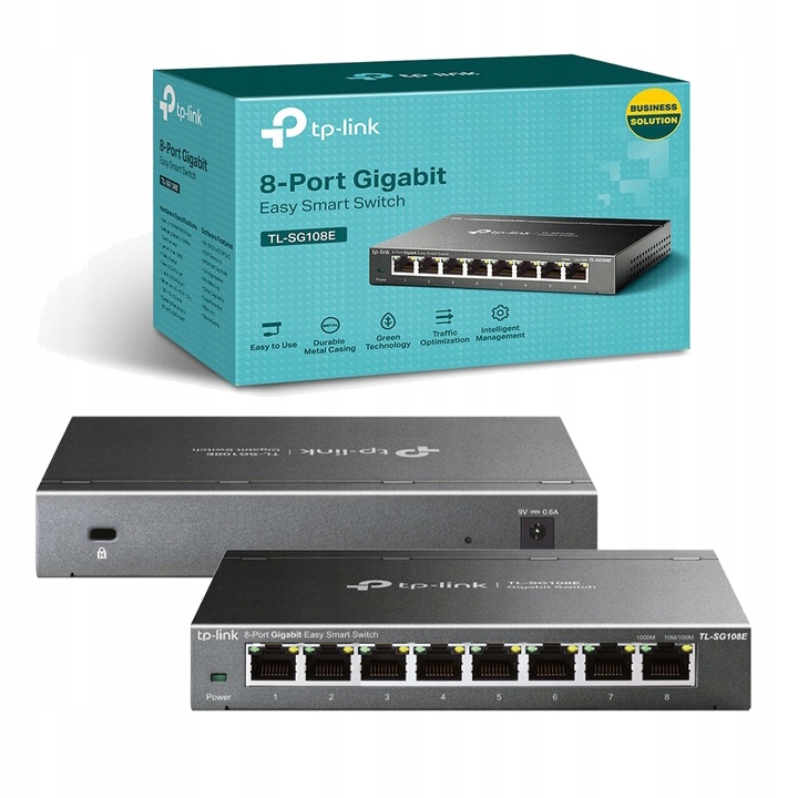 Prepínač TP-Link TL-SG108E