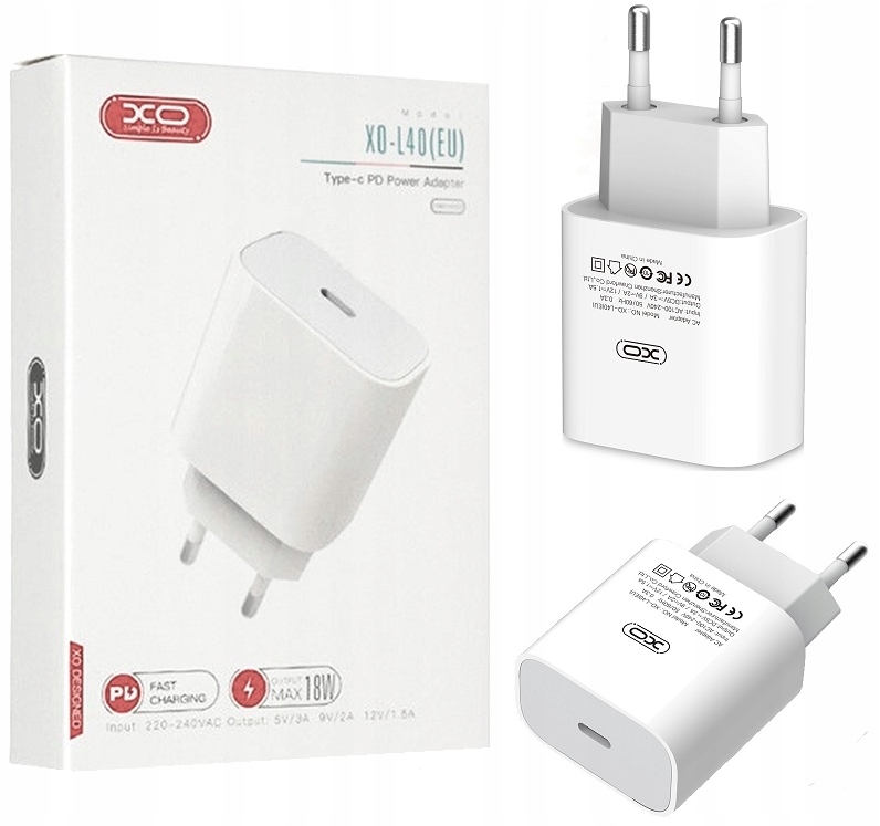 XO-L40 (EÚ) Sieťová nabíjačka typu C Type C Universal 3000 Ma 5 V