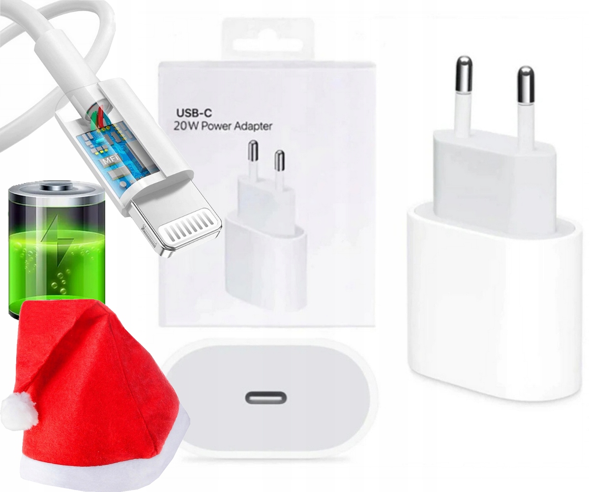 Rýchla nabíjačka 20 W + kábel blesku iPhone