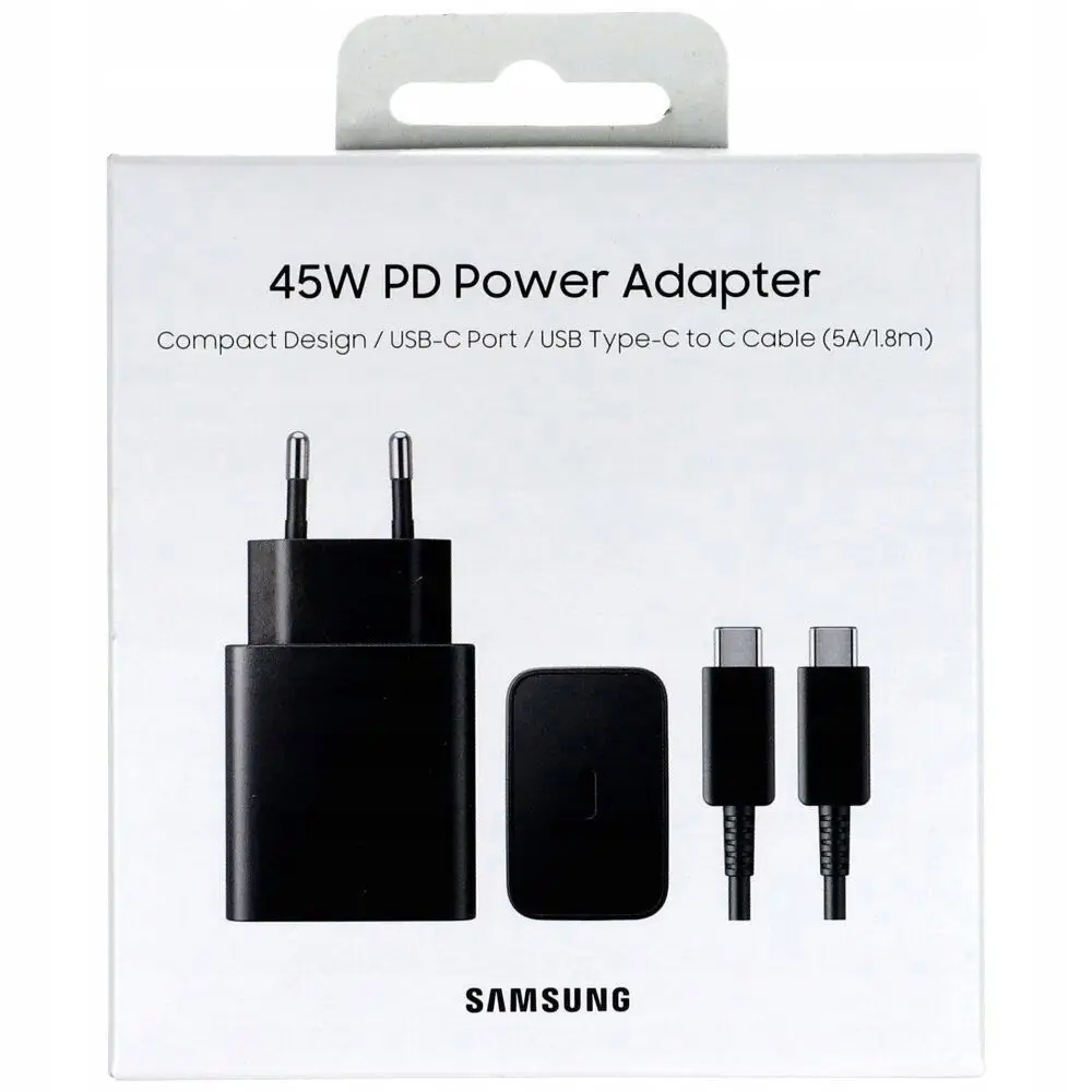 Cestovný adaptér Samsung 45W čierny