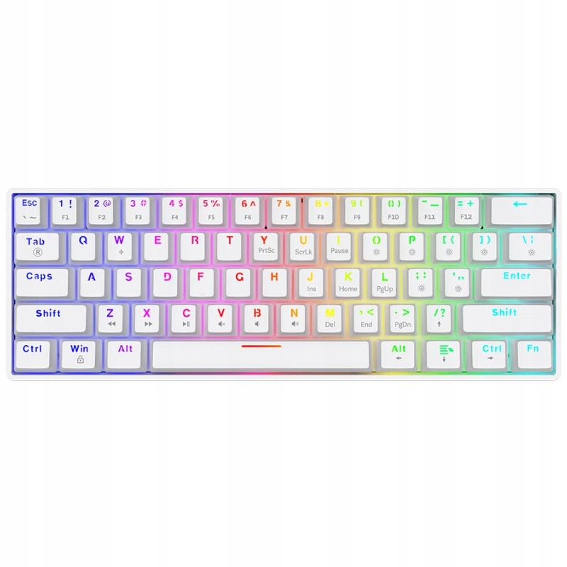 Mechanická klávesnica Savio Whiteout X2 biela