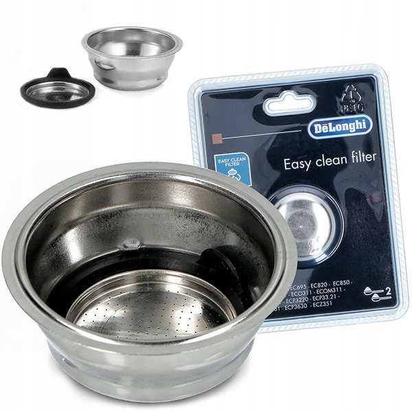 Sada DeLonghi 5513281001 pohárových filtrov striebro