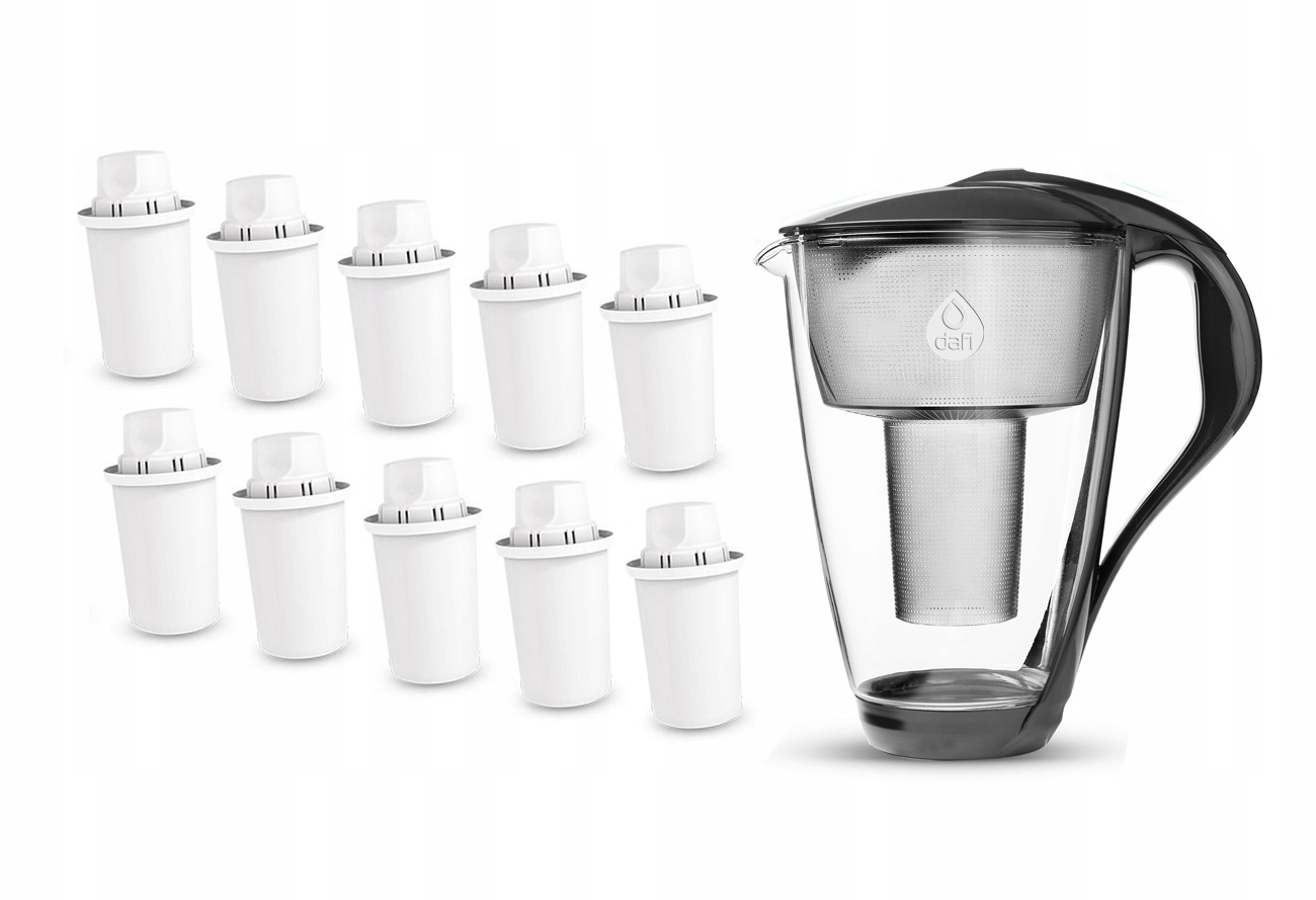 Filtračná kanvica Dafi Crystal 2l, čierna