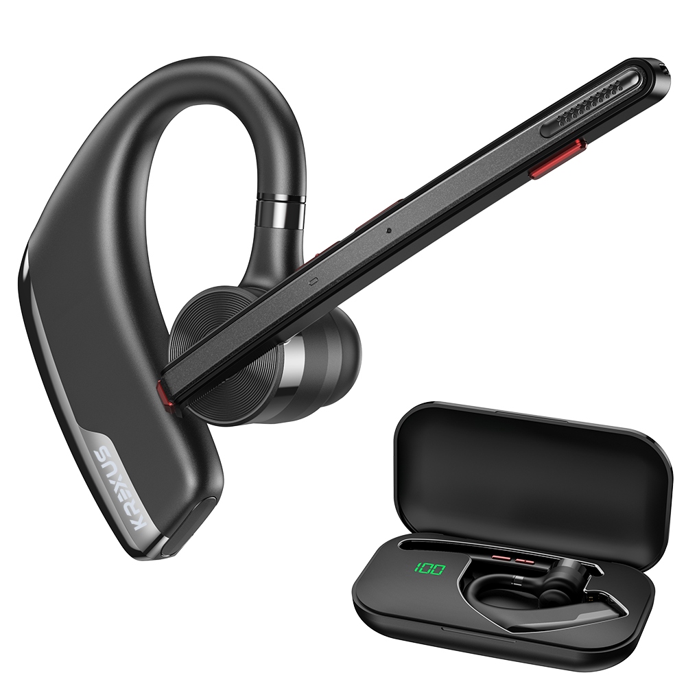Bluetooth 5.2 PRO QCC Krexus CVC Dual-Mic HD Audio headset + powerbanka
