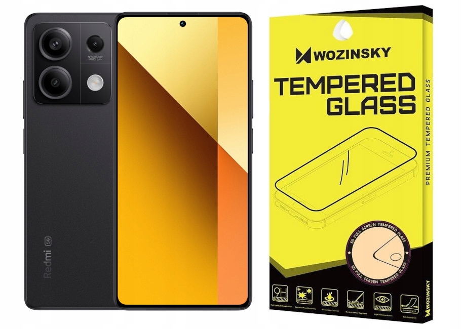Smartfón Xiaomi Redmi Note 13 5G 8GB / 256GB 5G čierny + univerzálne ochranné sklo z tvrdeného skla
