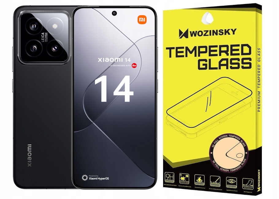 Smartfón Xiaomi 14 12 GB / 512 GB 5G čierny + univerzálne ochranné sklo z tvrdeného skla
