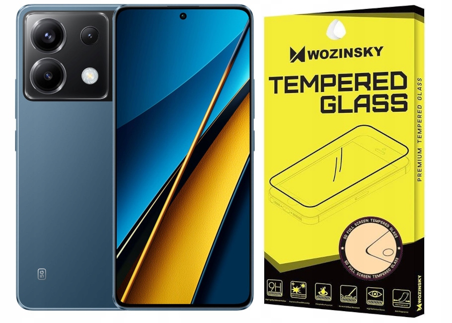 Smartfón POCO X6 12 GB / 256 GB 5G modrý + hybridné sklo Apgo pre univerzál