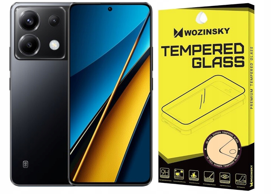 Smartfón POCO X6 12 GB / 256 GB 5G čierny + Tvrdené sklo Ochranné sklo univerzálne