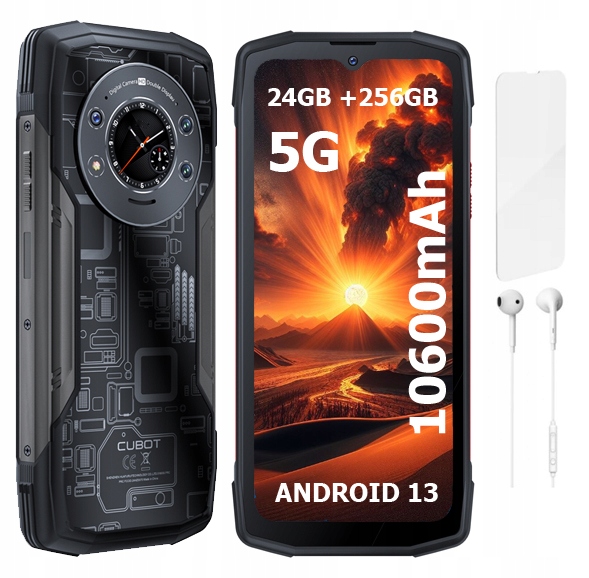 Smartfón Cubot King Kong Star 12 GB / 256 GB 5G čierny