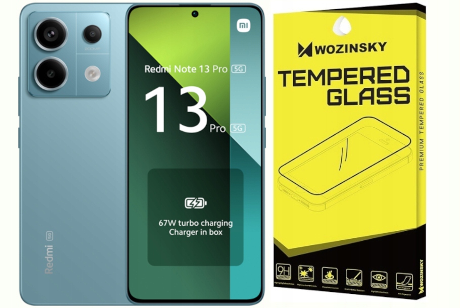 Smartfón Xiaomi Redmi Note 13 Pro 8 GB / 256 GB zelený + Tvrdené sklo Ochranné sklo univerzálne