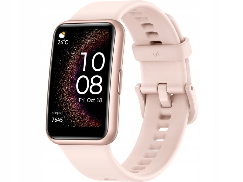 Ružové inteligentné hodinky Huawei Watch Fit