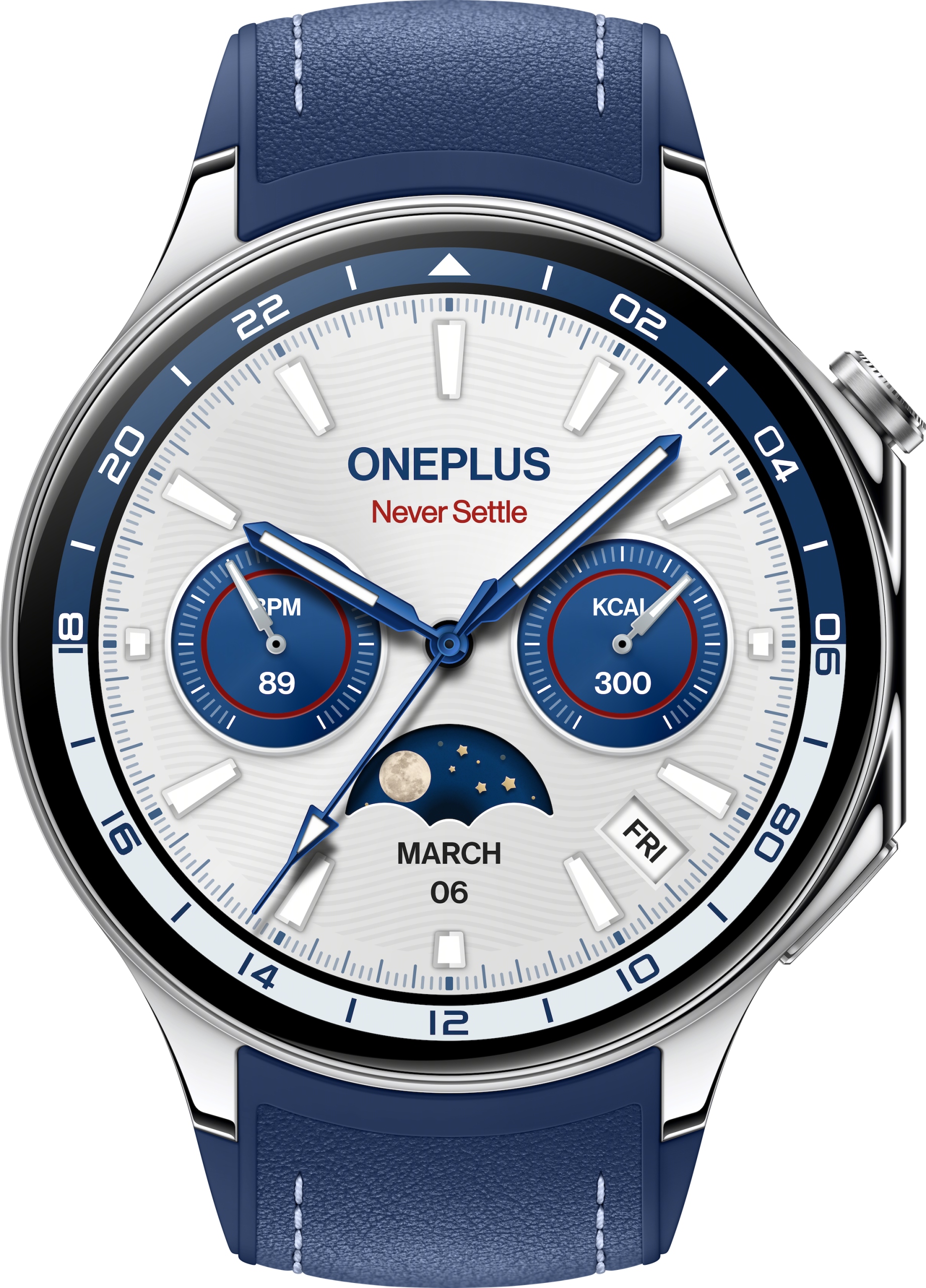 Inteligentné hodinky OnePlus Watch 2 Nordic Blue Edition niebieski