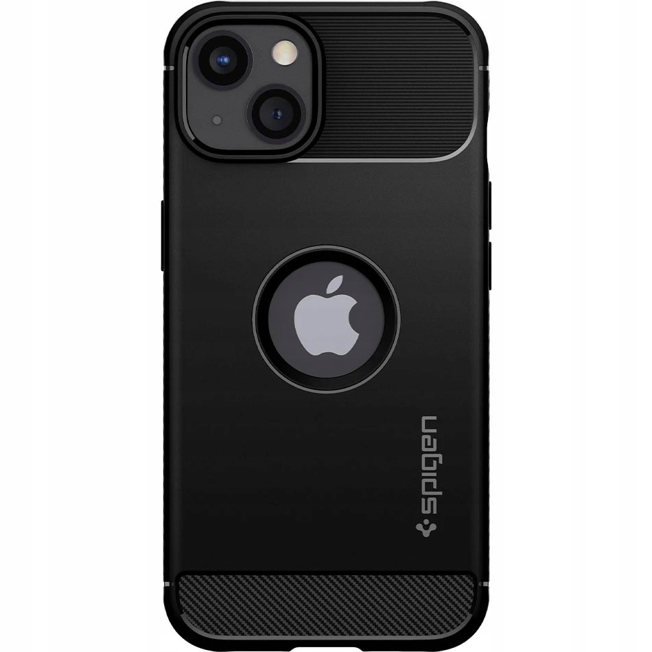 Chrbát Spigen Rugged Armor pre iPhone 13, čierny