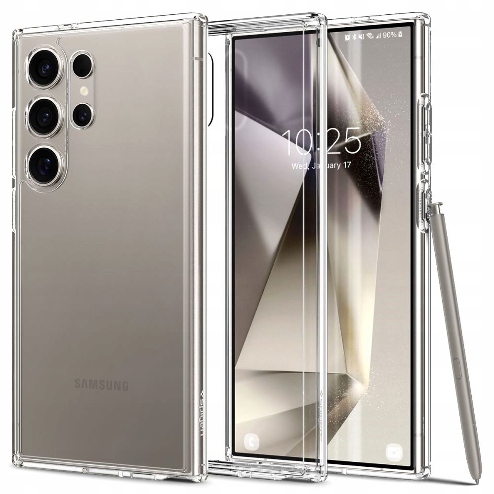 Zadné strany Spigen pre Samsung Galaxy S24 Ultra Hybrid, bezfarebné