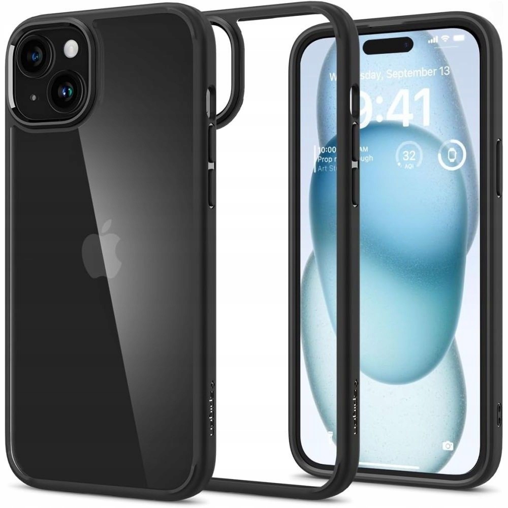 Spigen zadná strana pre Apple iPhone 15, čierna