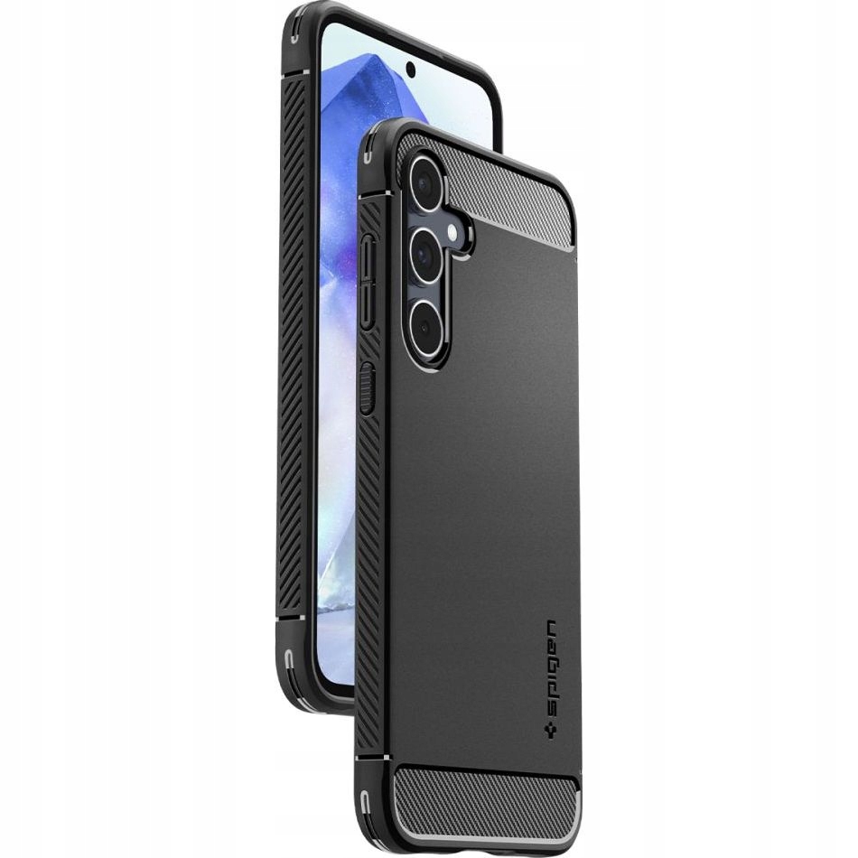 Chrbát Spigen pre Samsung Galaxy A55 5G Rugged Armor čierny